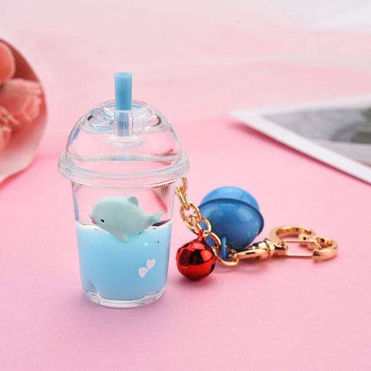 Marine Animal Liquid Floating Keychain