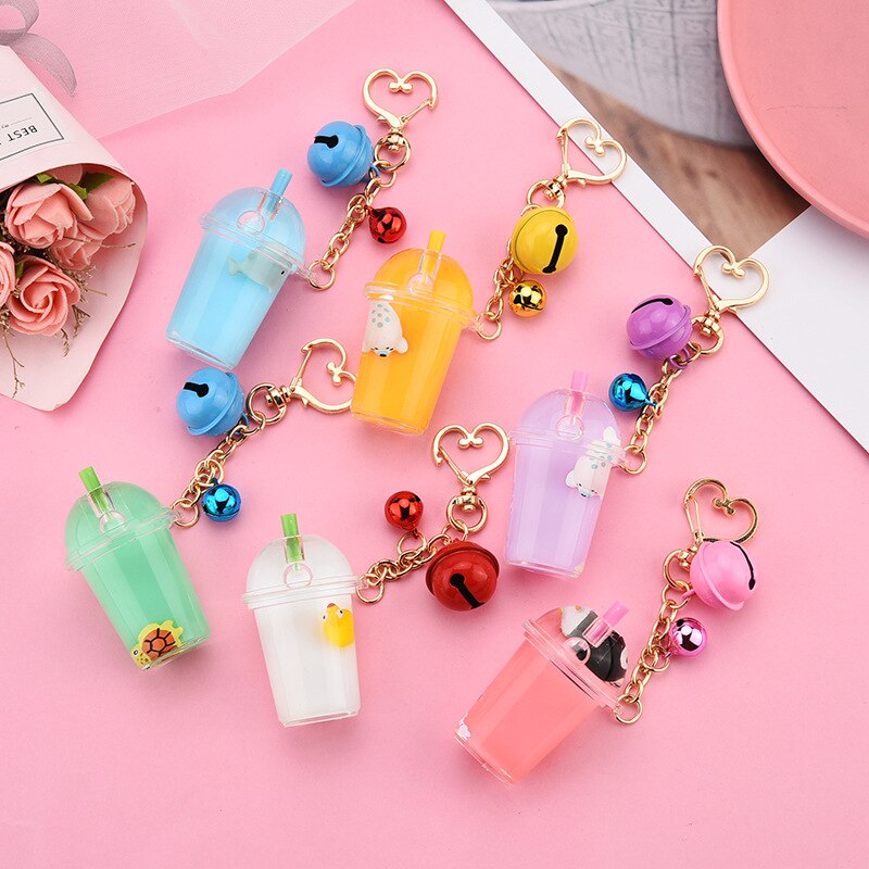Marine Animal Liquid Floating Keychain