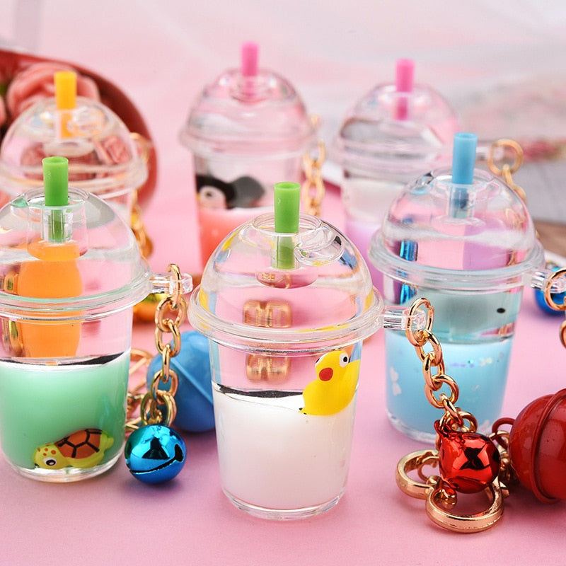 Marine Animal Liquid Floating Keychain