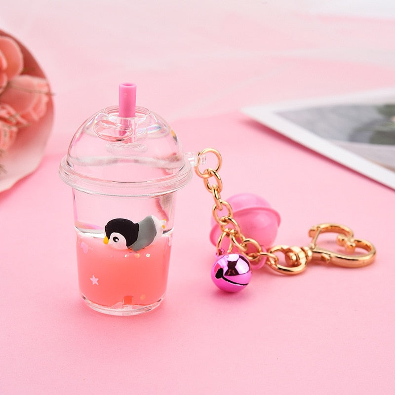 Marine Animal Liquid Floating Keychain
