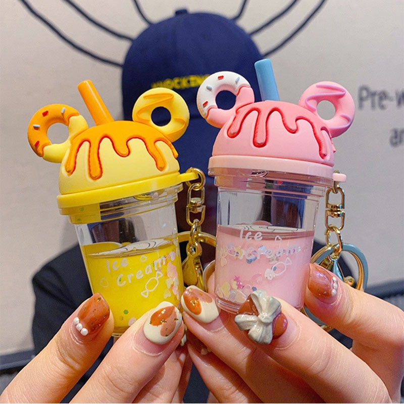 Cartoon Donut Mickey Keychain