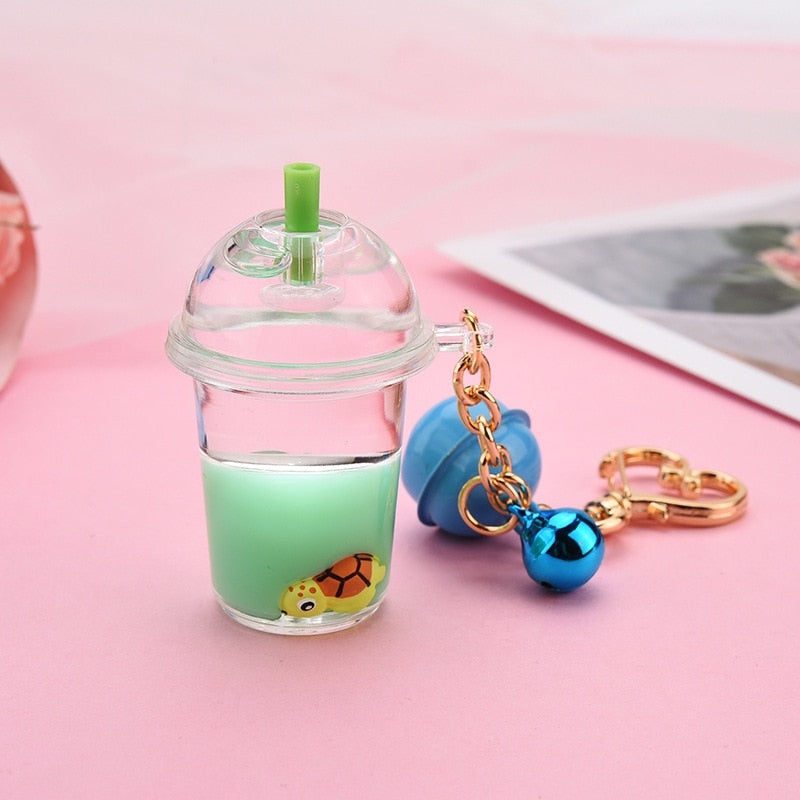 Marine Animal Liquid Floating Keychain