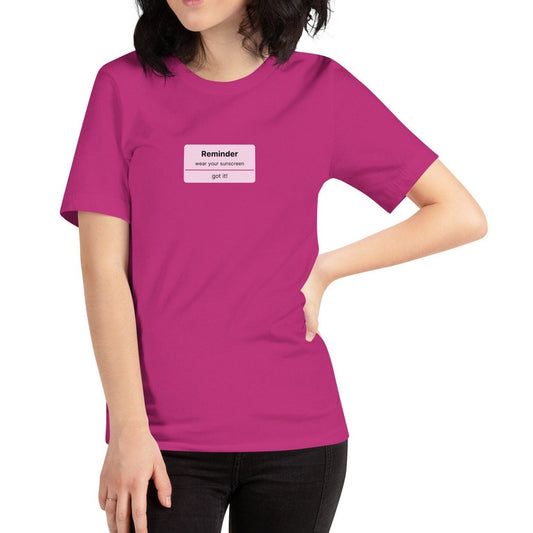 Reminder Prompt Wear Your Sunscreen