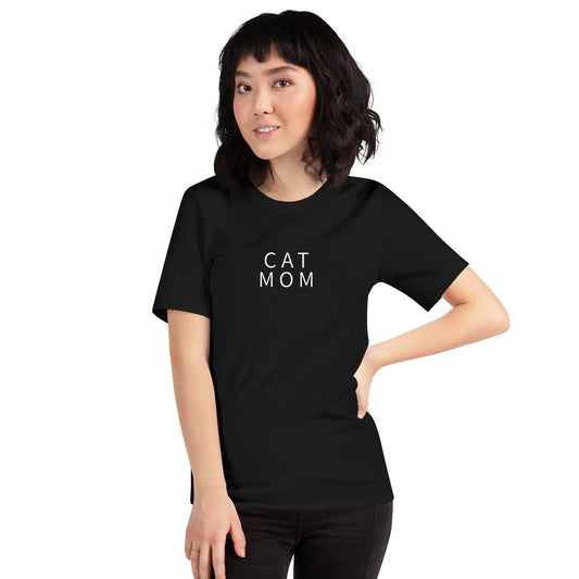 Cat Mom Minimalist Short-Sleeve Unisex T-Shirt
