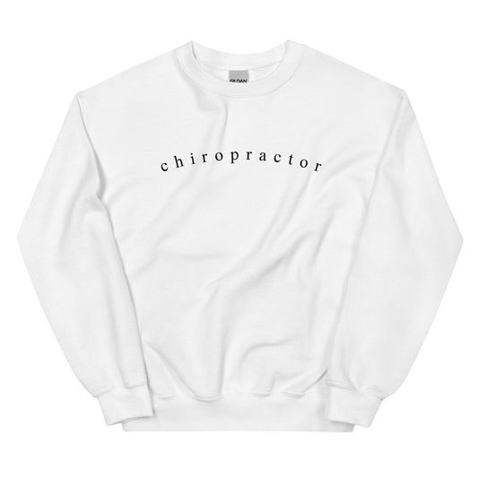 Chiropractor Minimalist Unisex Crewneck Sweatshirt