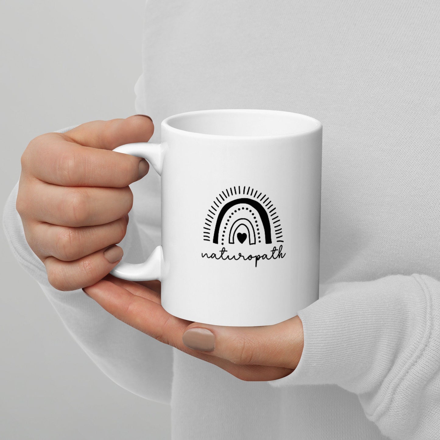 Naturopath Dainty Rainbow, Naturopathic Medicine, Naturopathy, Homeopathy, Homeopathic, Holistic Medicine Mug