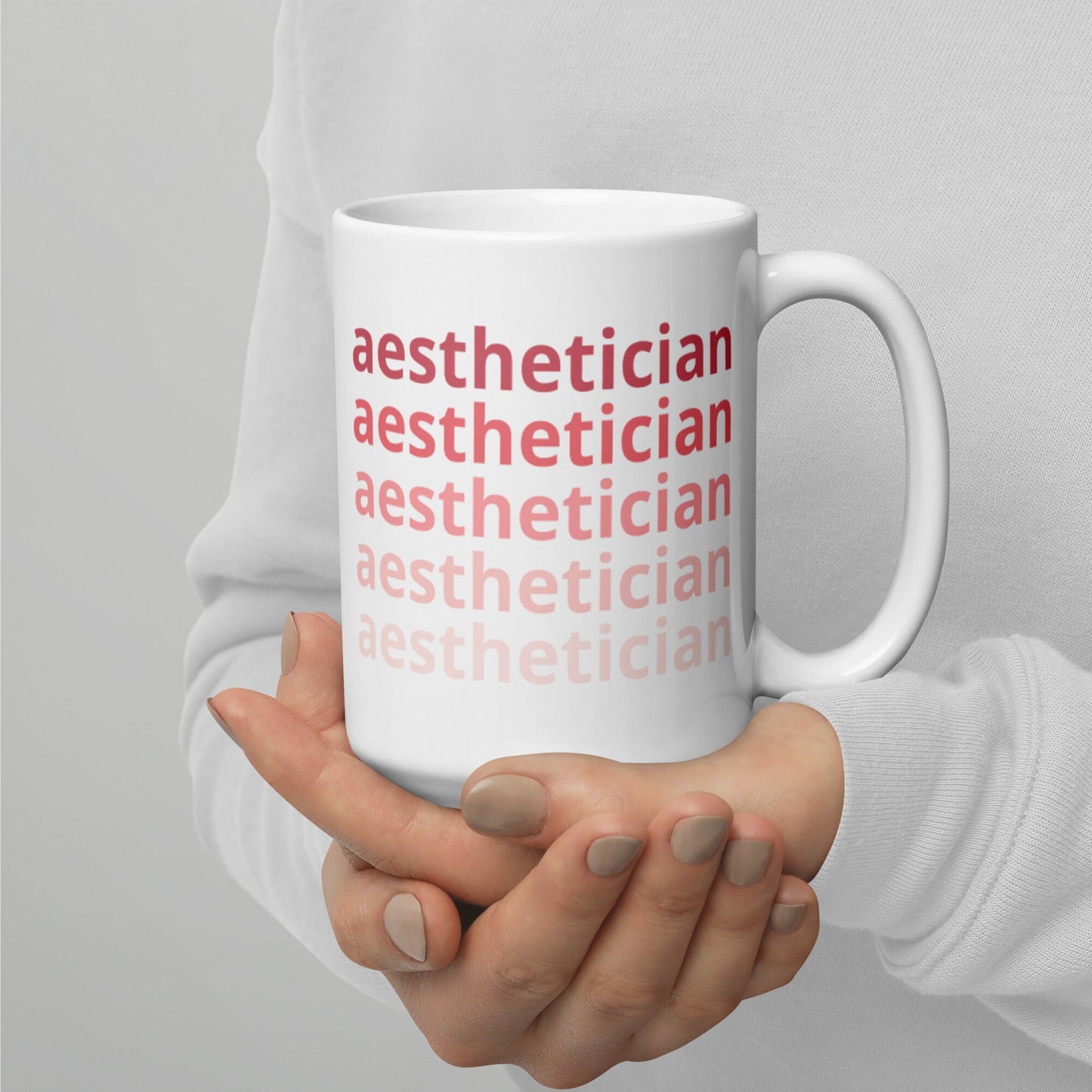 Aesthetician | Skincare Pink Ombre Gradient Mug