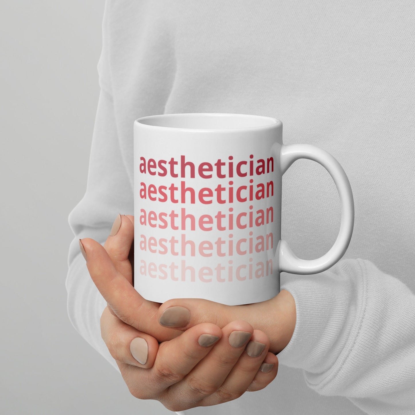 Aesthetician | Skincare Pink Ombre Gradient Mug