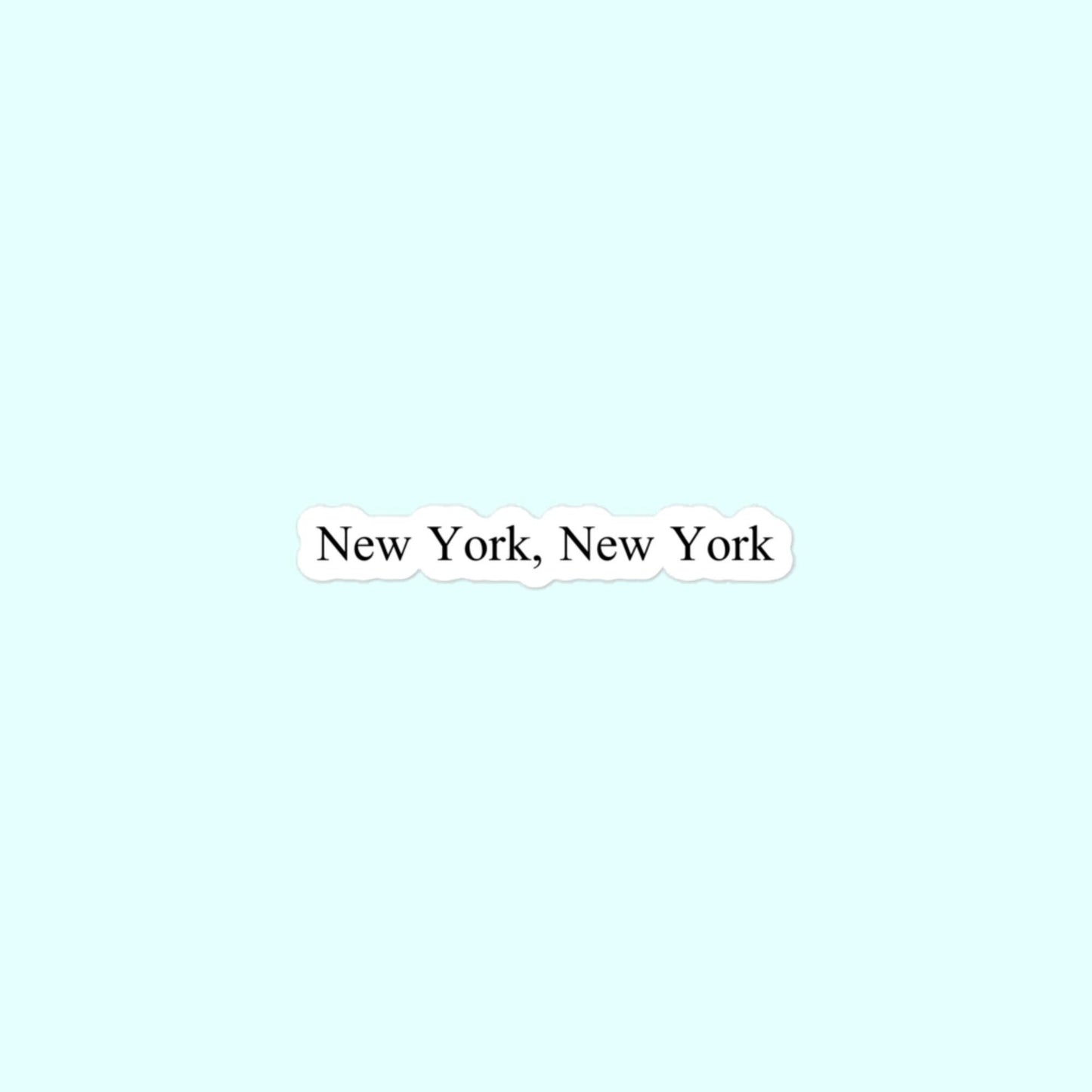 New York, New York Sticker, NYC, New York City Bubble-Free Stickers