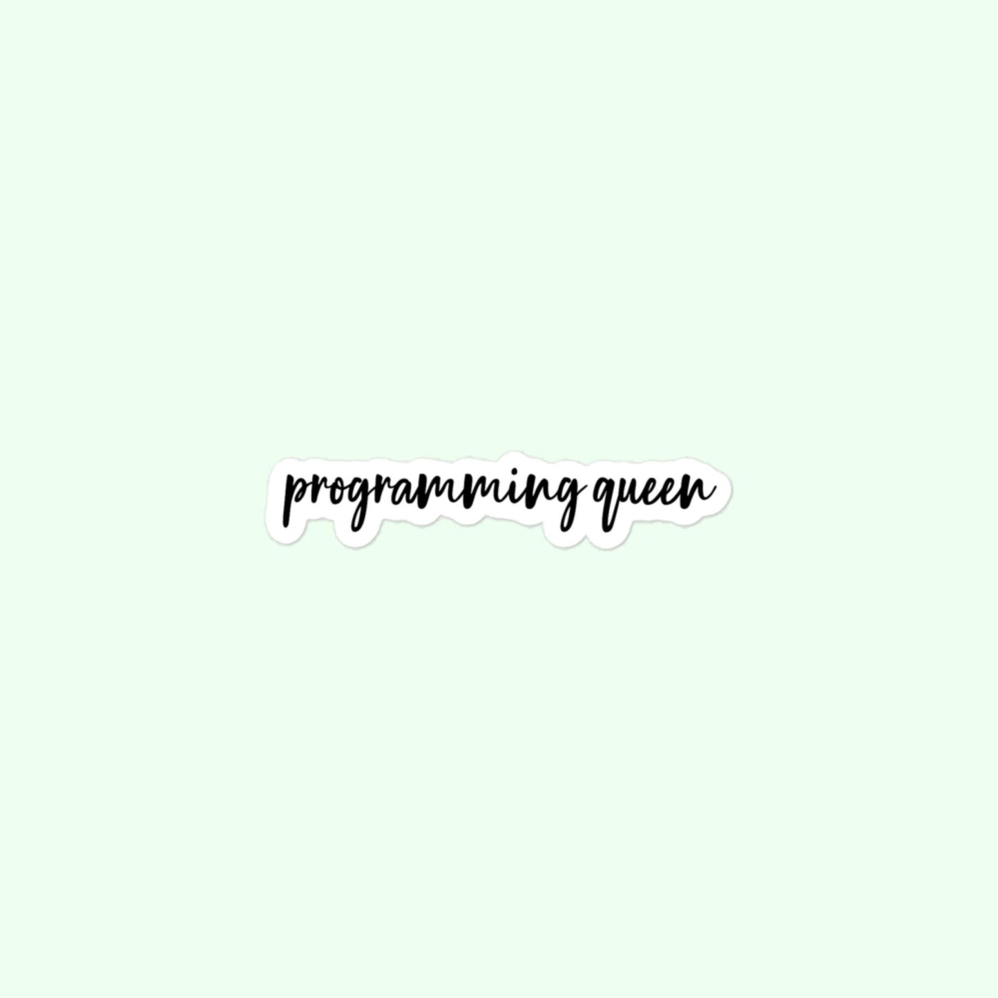 Programming Queen Sticker, Computer Science, Computer Engineering, Bubble-Free Stickers