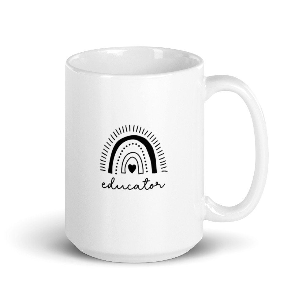 Educator Dainty Rainbow, Teacher, Education, Instructor, Early Childhood Development, Health, Nurse Mug