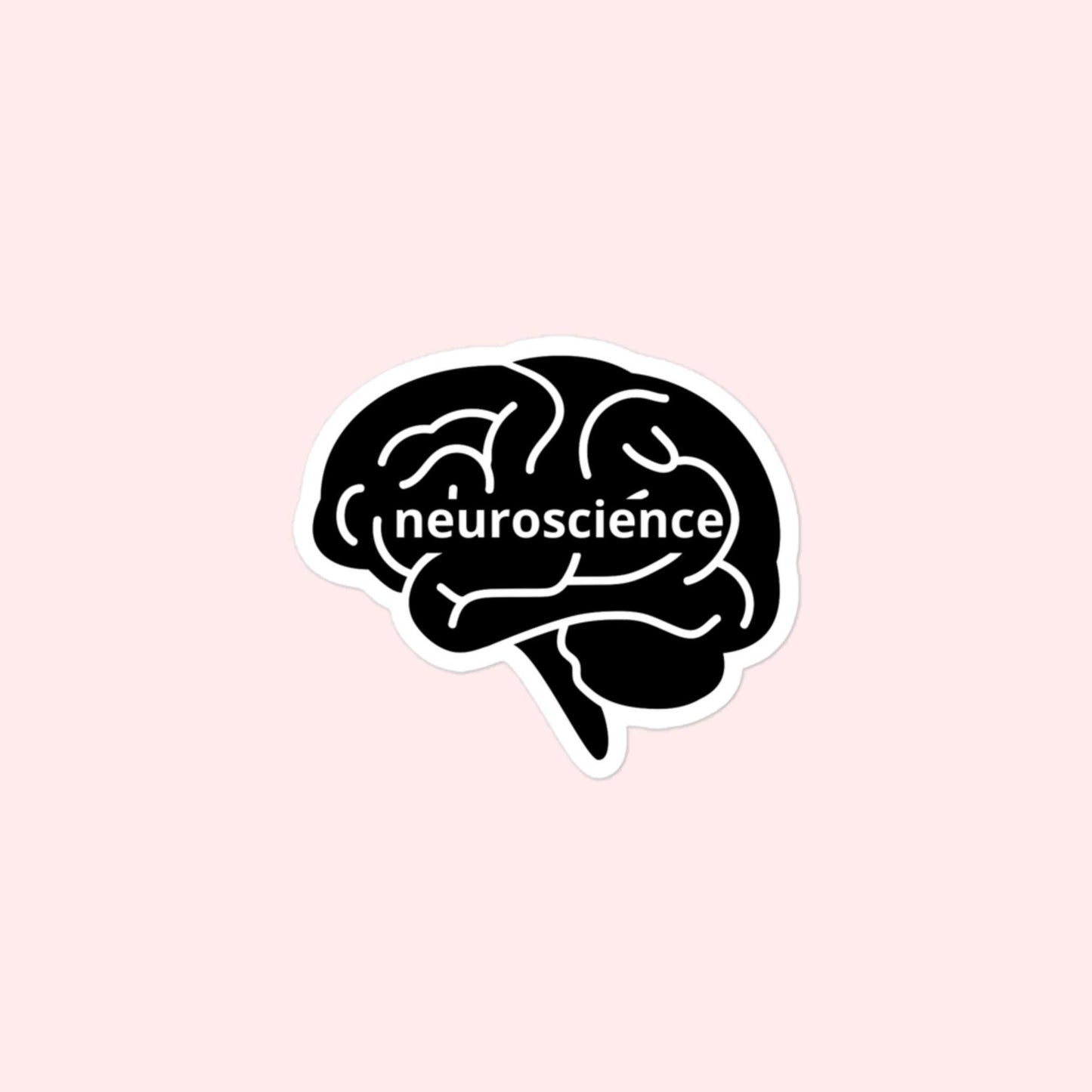 Neuroscience Brain Sticker, Neurology, Neuroscientist, Psychiatry, Clinical Psych, Physician, Bubble-Free Stickers