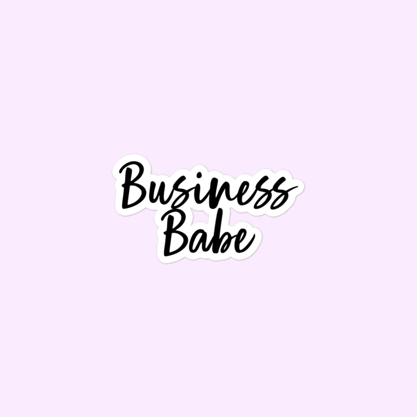 Business Babe Stickers, Women in Business Bubble-Free Stickers