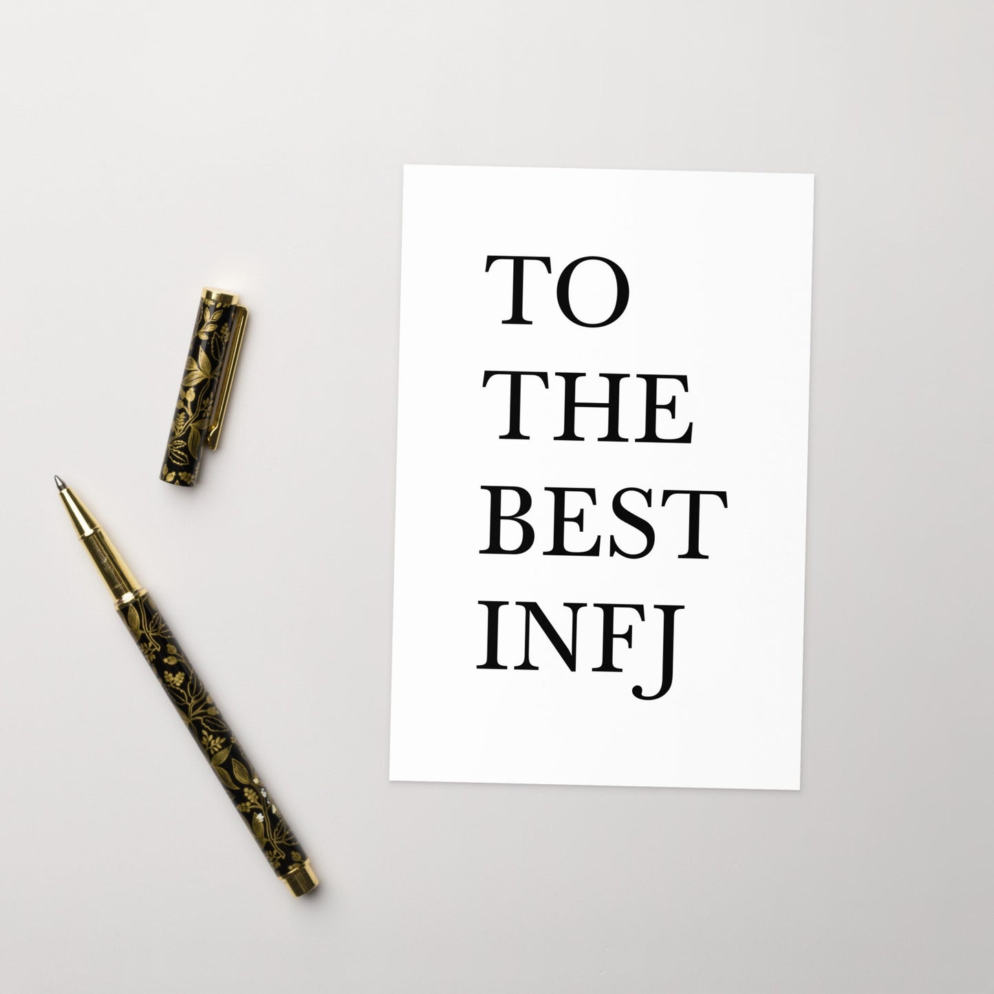 To The Best INFJ Greeting Card, MBTI, Psychology, Special Occasion