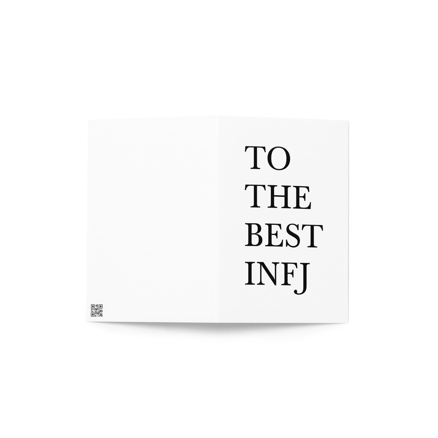 To The Best INFJ Greeting Card, MBTI, Psychology, Special Occasion