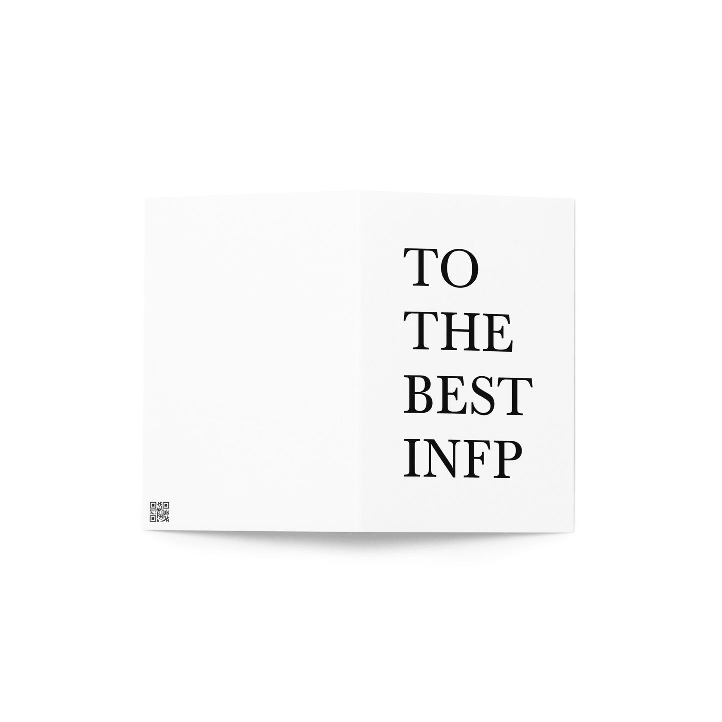 To The Best INFP Greeting Card, MBTI, Personality Type