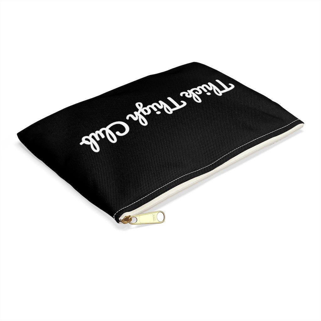Thick Thigh Club Black Minimalist Accessory Pouch
