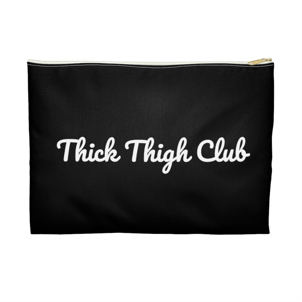 Thick Thigh Club Black Minimalist Accessory Pouch