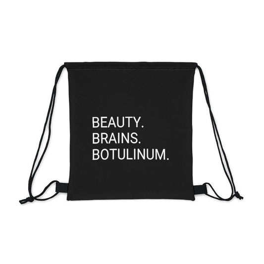 Beauty. Brains. Botulinum. Drawstring Bag