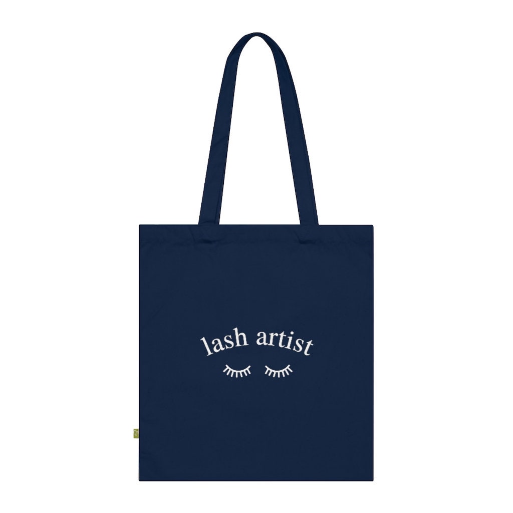 Lash Artist Organic Black Cotton Tote Bag