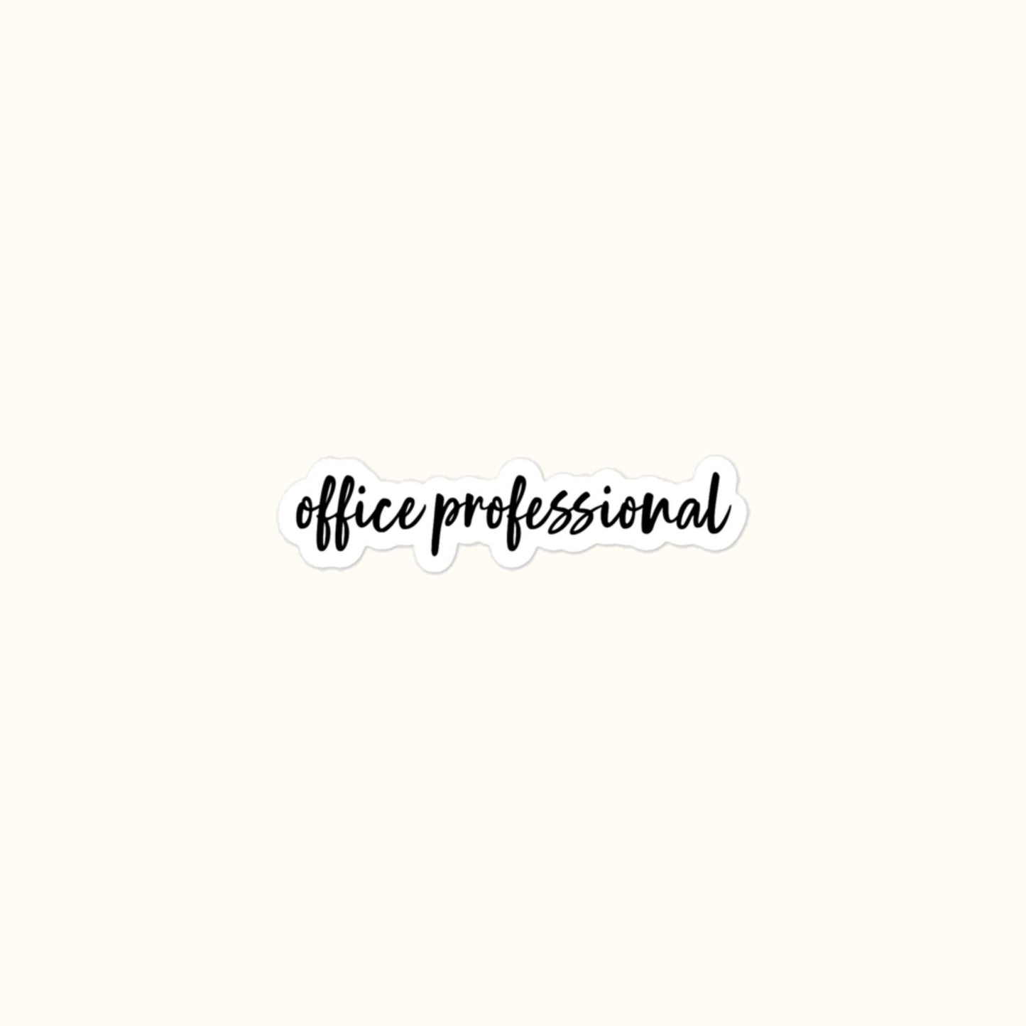 Office Professional Bubble-Free Stickers
