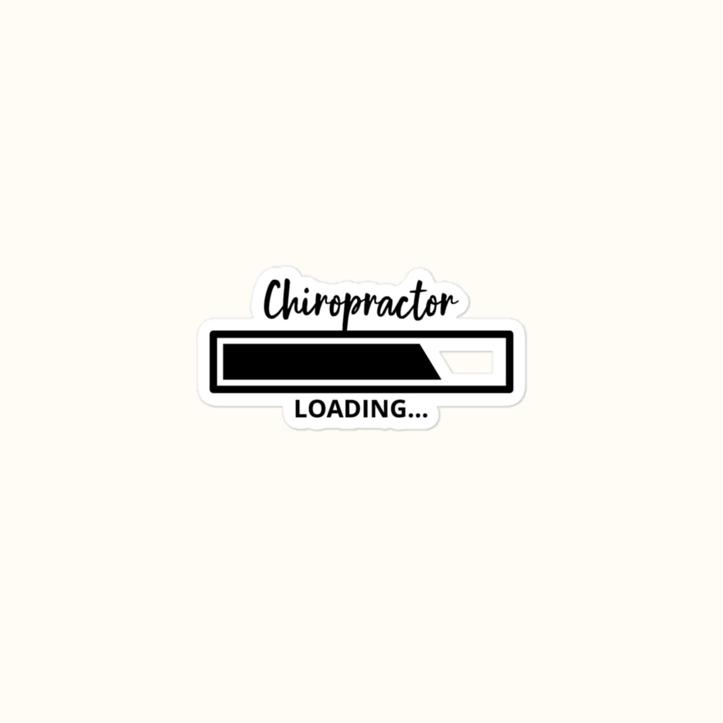 Chiropractor Loading Bubble-Free Stickers