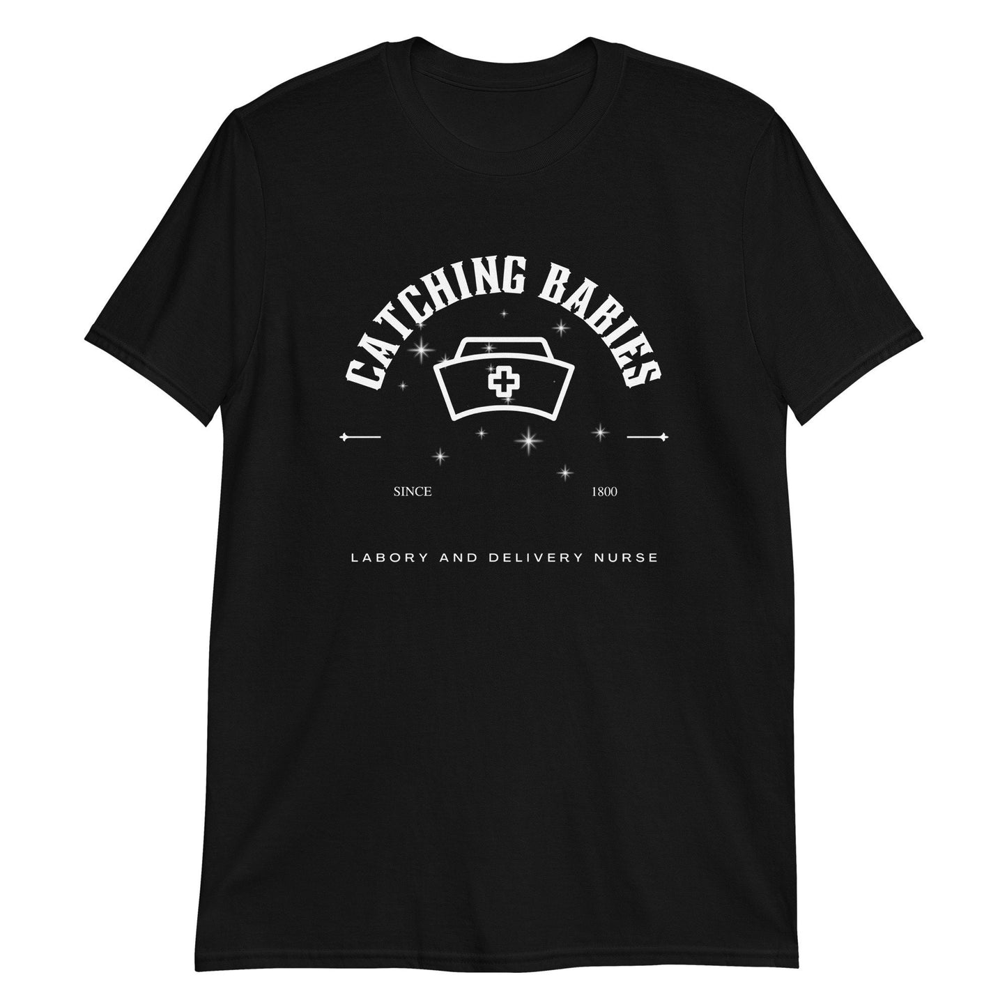 Catching Babies Labor And Delivery Nurse Sparkle Mystical Short-Sleeve Unisex T-Shirt