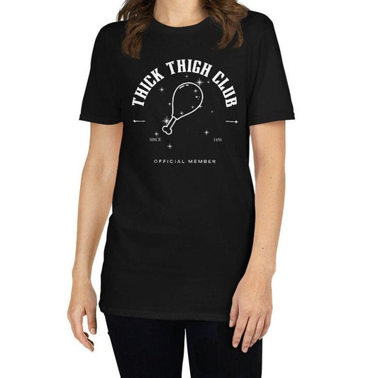 Thick Thigh Club Sparkle Official Member Short-Sleeve Unisex T-Shirt