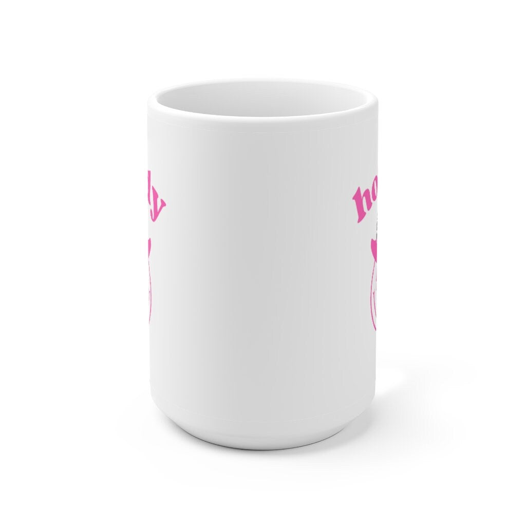 Howdy Smiley Face Lightning Bolt Cow Print Cowgirl Ceramic Mug 15oz
