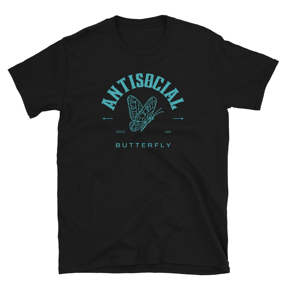 Antisocial Butterfly Short-Sleeve Unisex T-Shirt