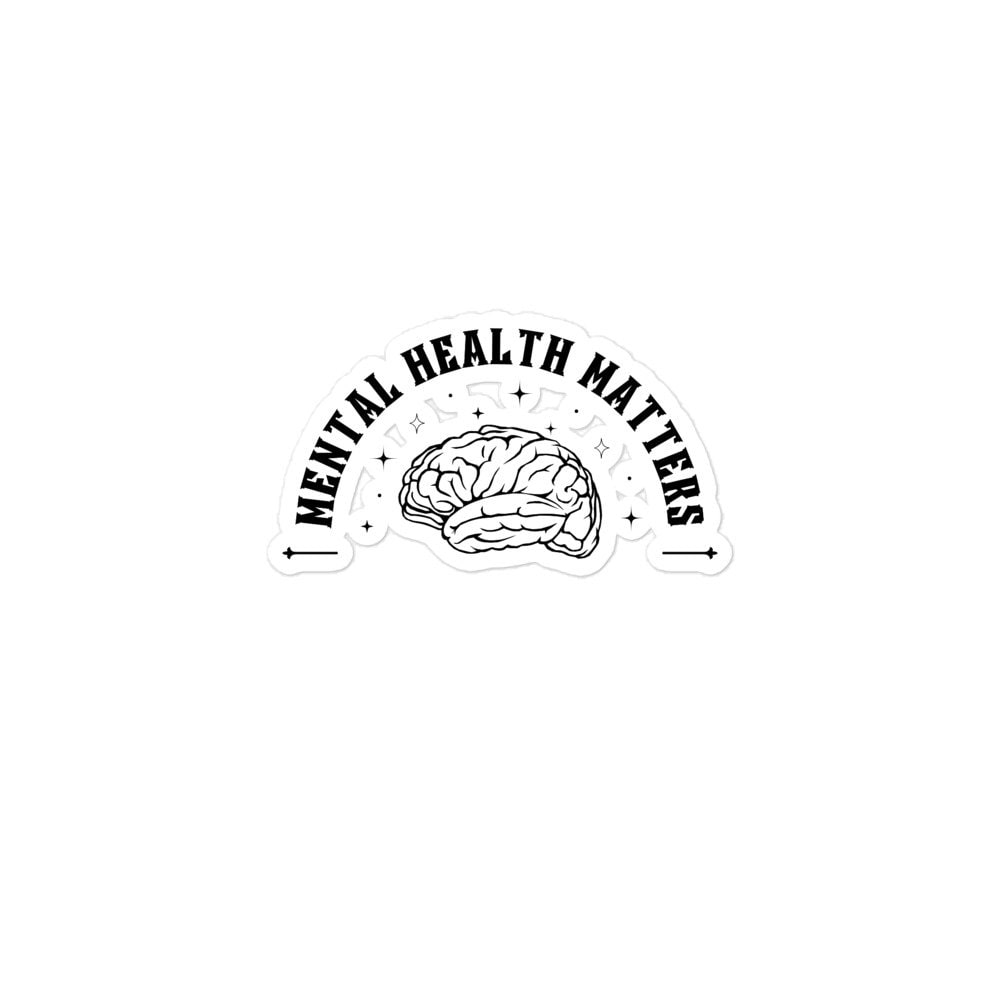 Mental Health Matters Sparkle Mystical Bubble-Free Stickers