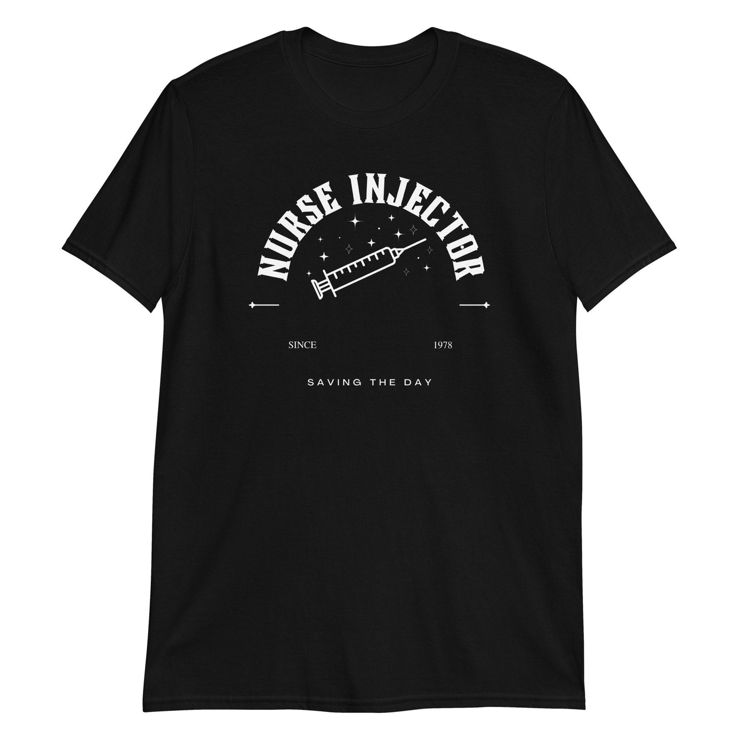 Nurse Injector Sparkly Syringe Saving The Day Mystical Short-Sleeve Unisex T-Shirt
