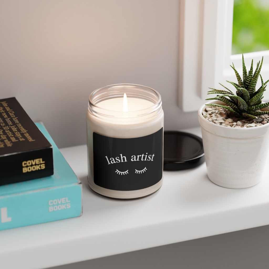 Lash Artist, Eyelashes, Lash Technician, Scented Soy Candle, 9oz