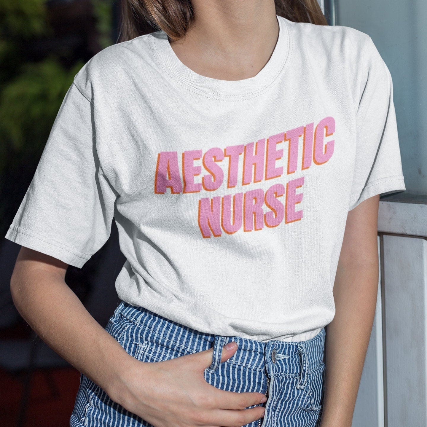 Aesthetic Nurse Pink Short-Sleeve Unisex T-Shirt