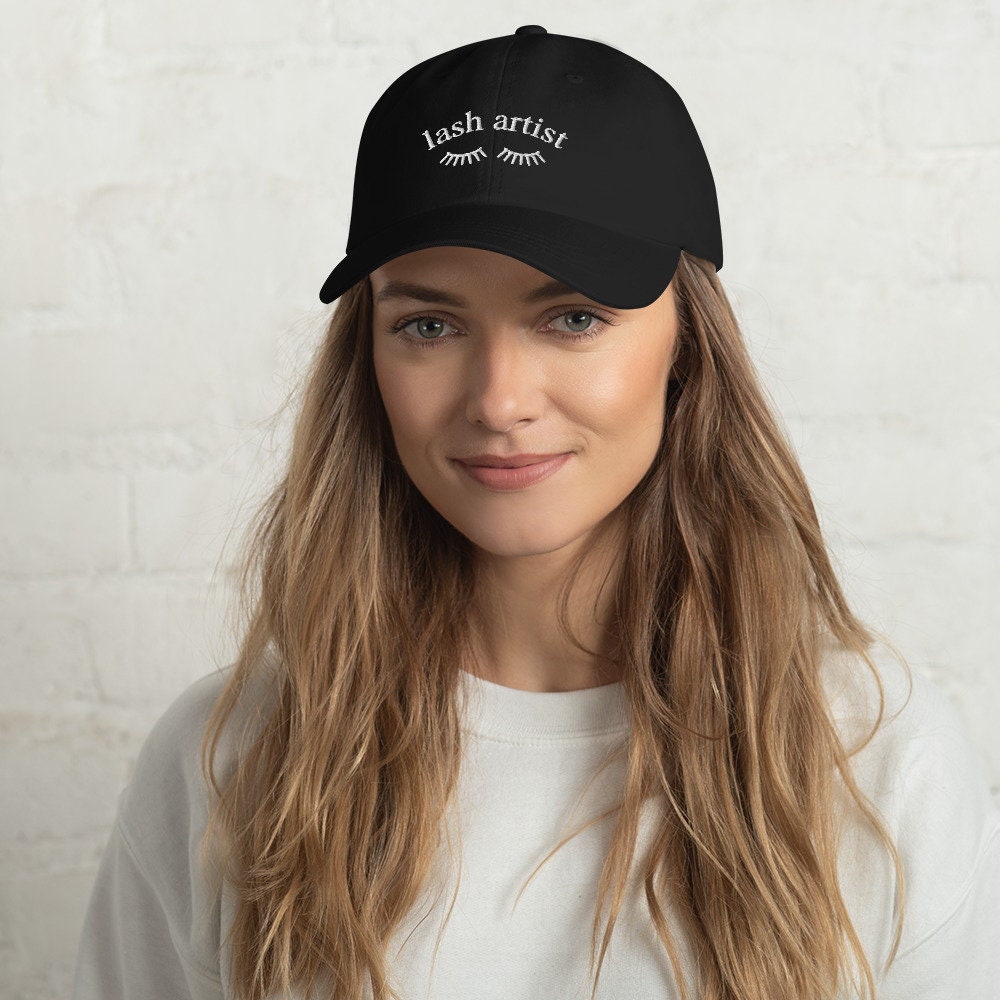 Lash Artist Eyelashes Embroidered Dad Baseball Hat