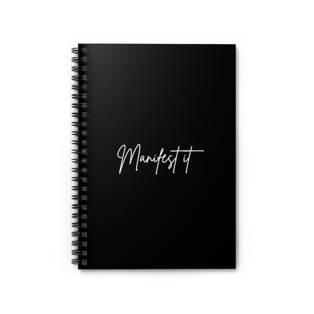Manifest It, Manifestation Spiral Notebook - Ruled Line