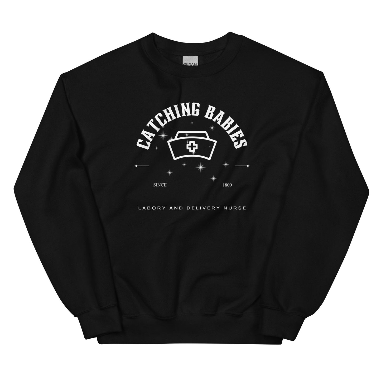 Catching Babies Labor And Delivery Nurse Mystical Unisex Crewneck Sweatshirt