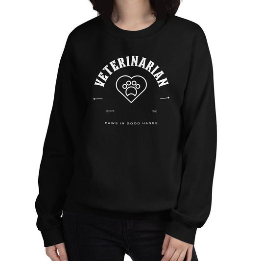 Veterinarian Paws In Good Hands Since 1761 Mystical Unisex Crewneck Sweatshirt