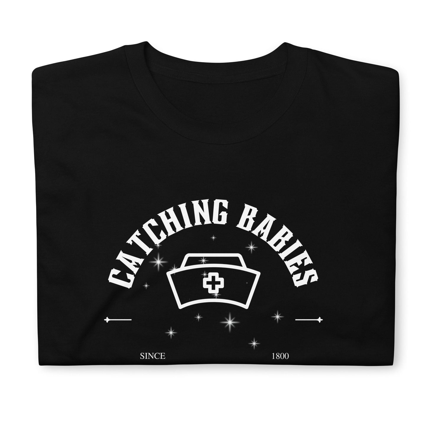Catching Babies Labor And Delivery Nurse Sparkle Mystical Short-Sleeve Unisex T-Shirt