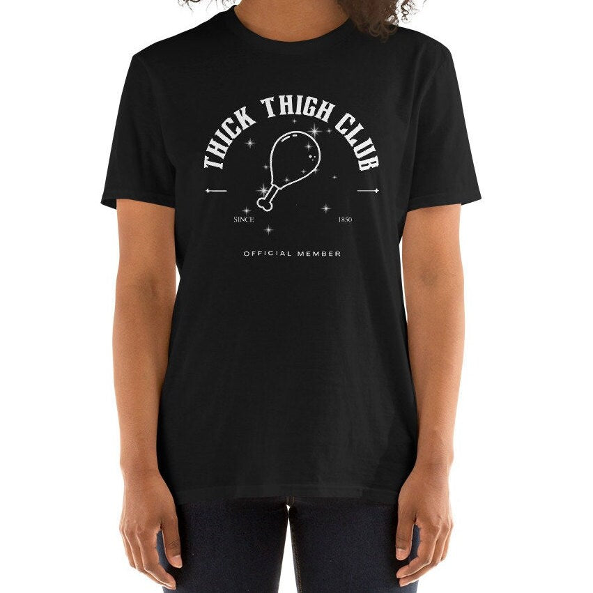 Thick Thigh Club Sparkle Official Member Short-Sleeve Unisex T-Shirt