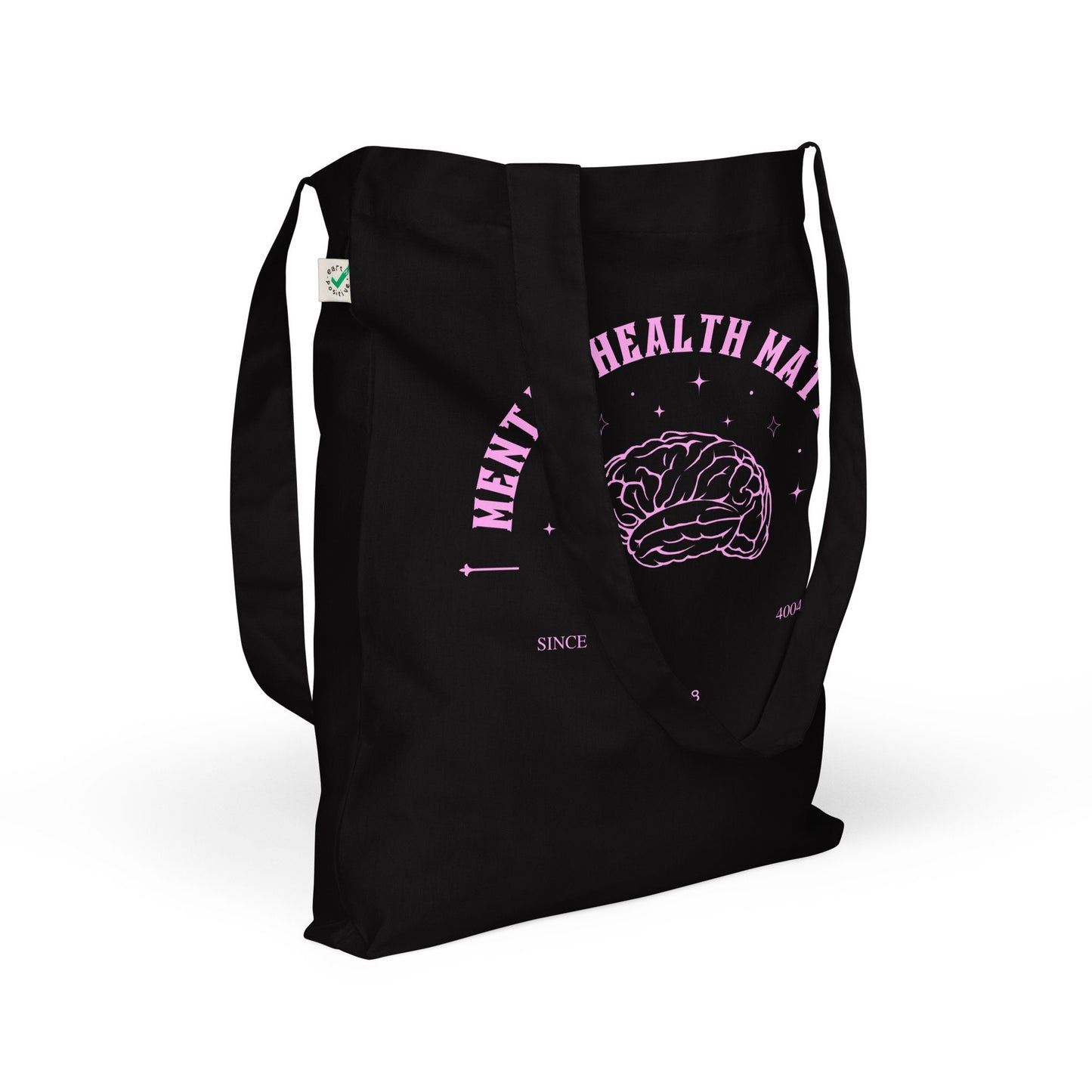 Mental Health Matters Pink Organic Fashion Tote Bag