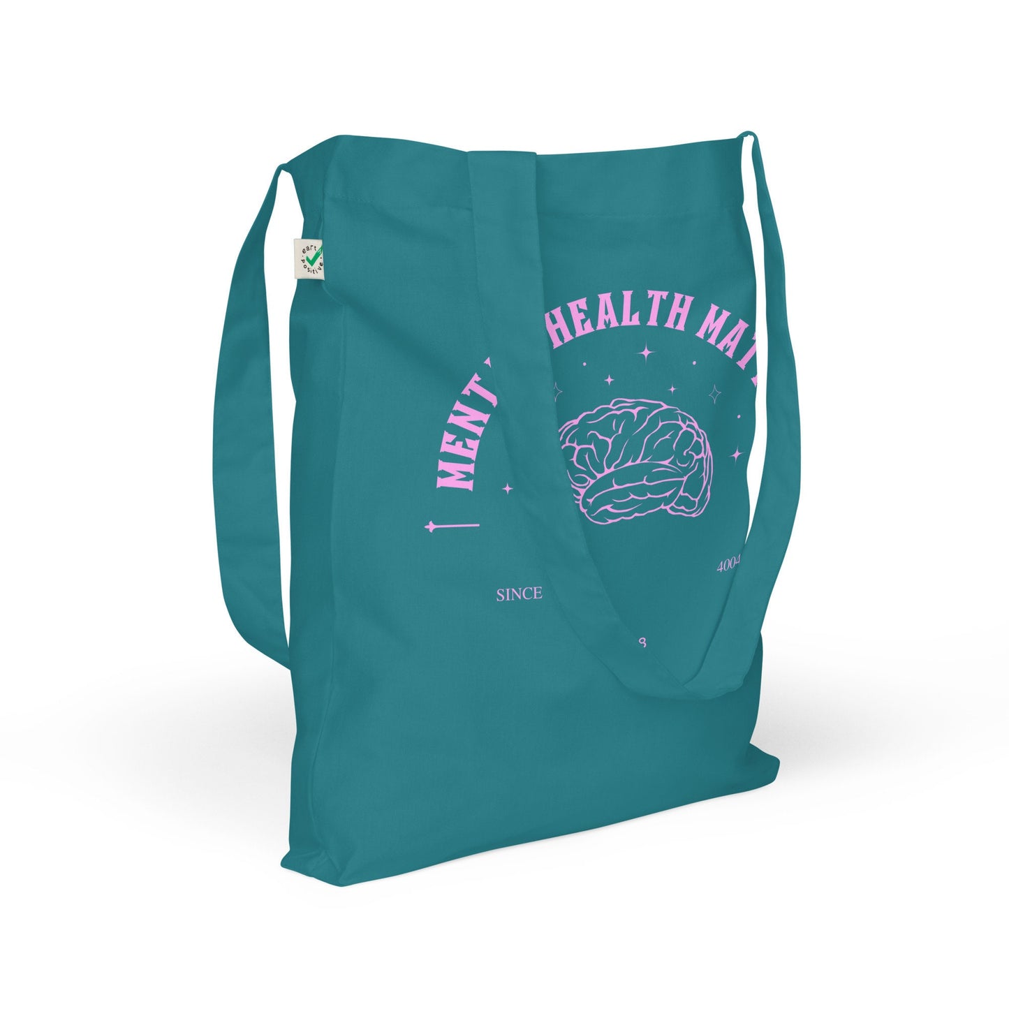Mental Health Matters Pink Organic Fashion Tote Bag
