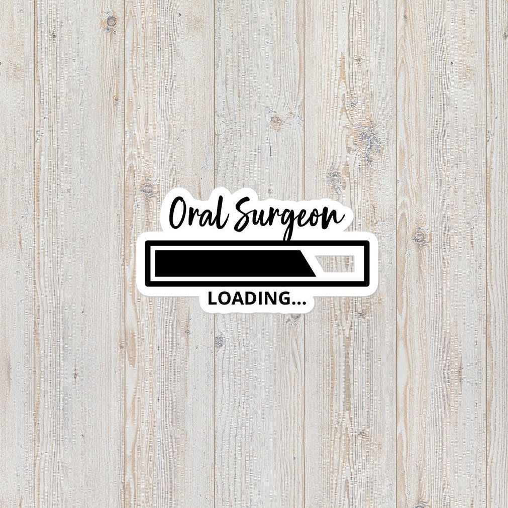 Oral Surgeon Loading Bubble-Free Stickers