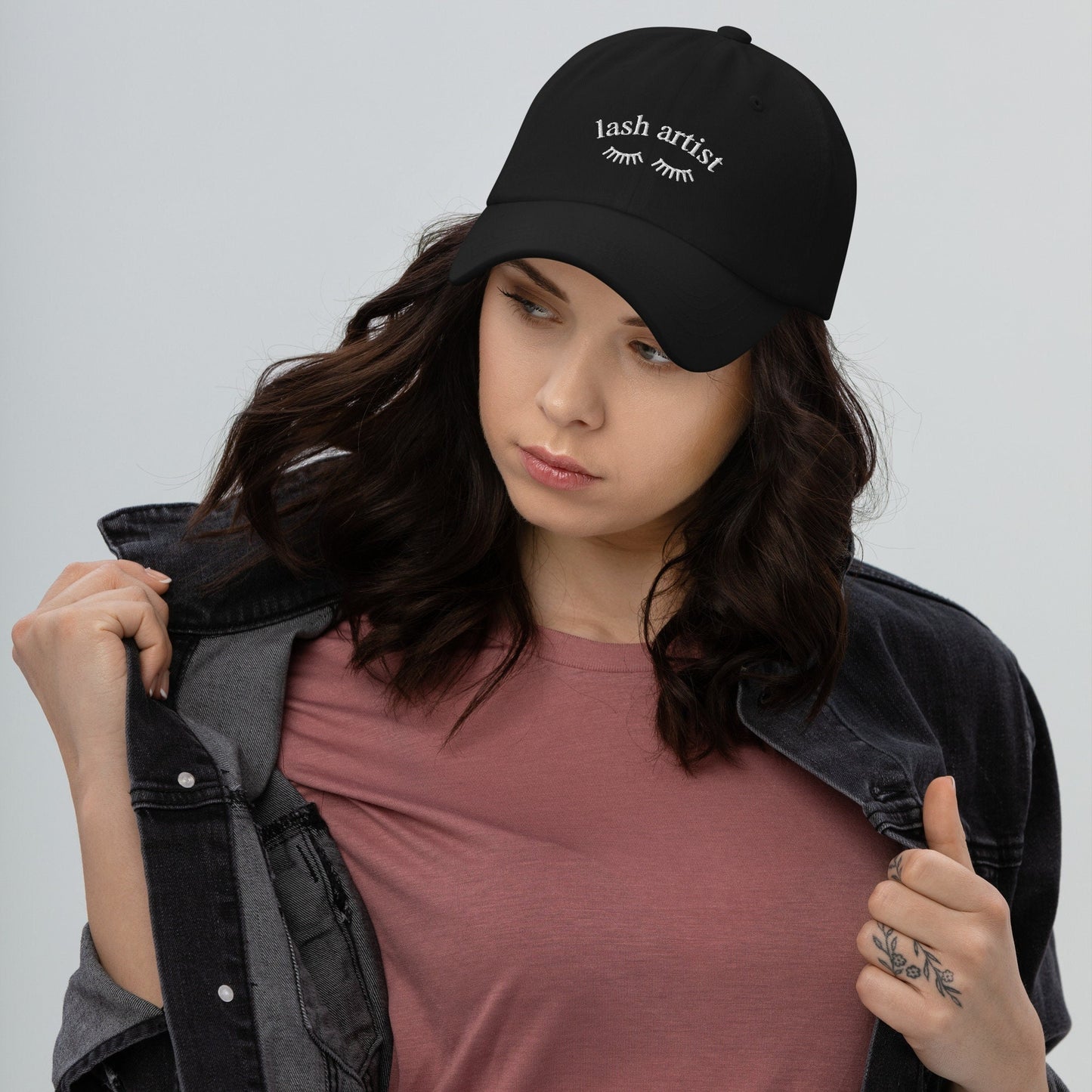 Lash Artist Eyelashes Embroidered Dad Baseball Hat