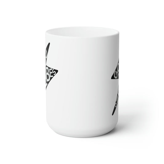 Good Vibes Only Lightning Bolt Ceramic Mug 15oz