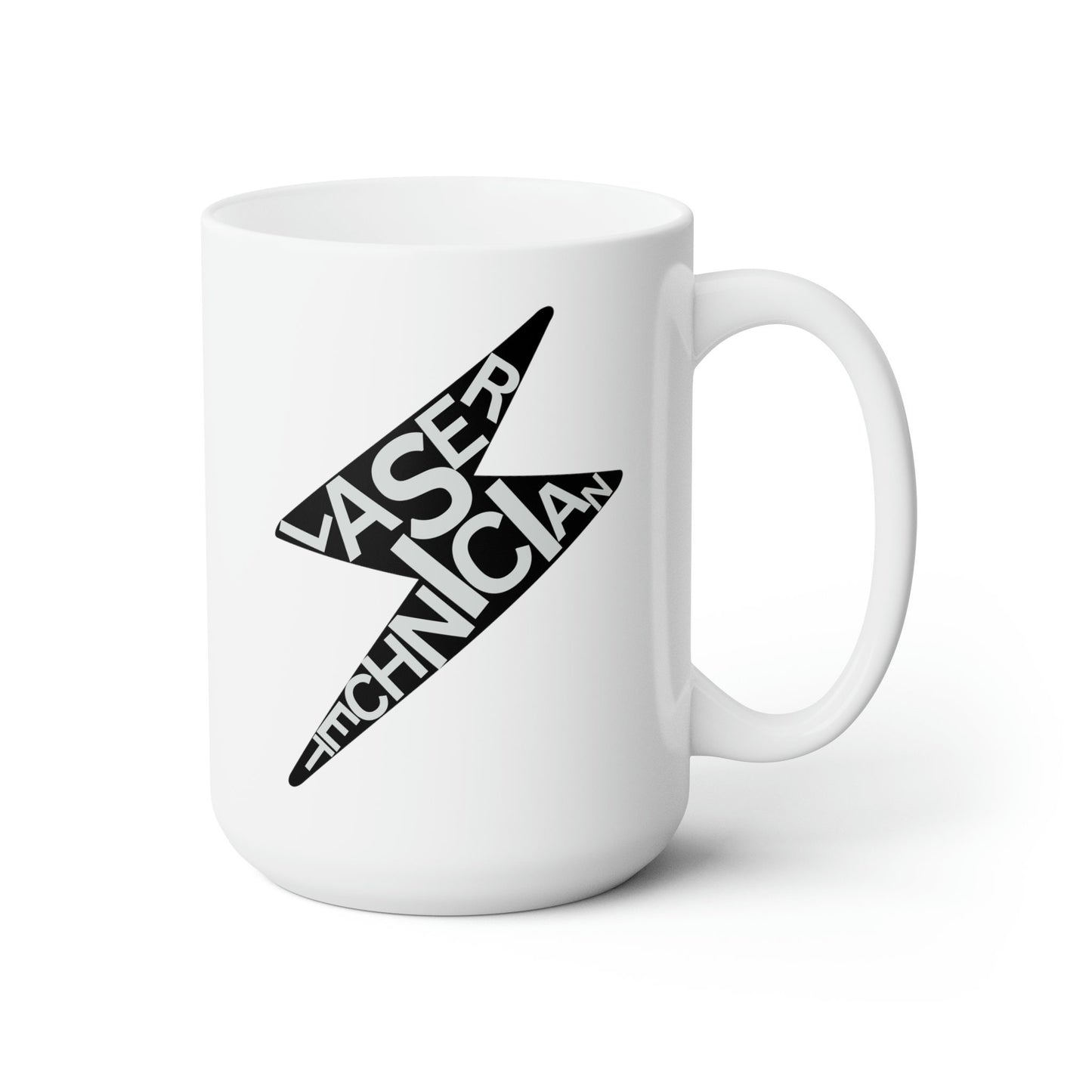 Laser Technician Lightning Bolt Ceramic Coffee Mug 15oz