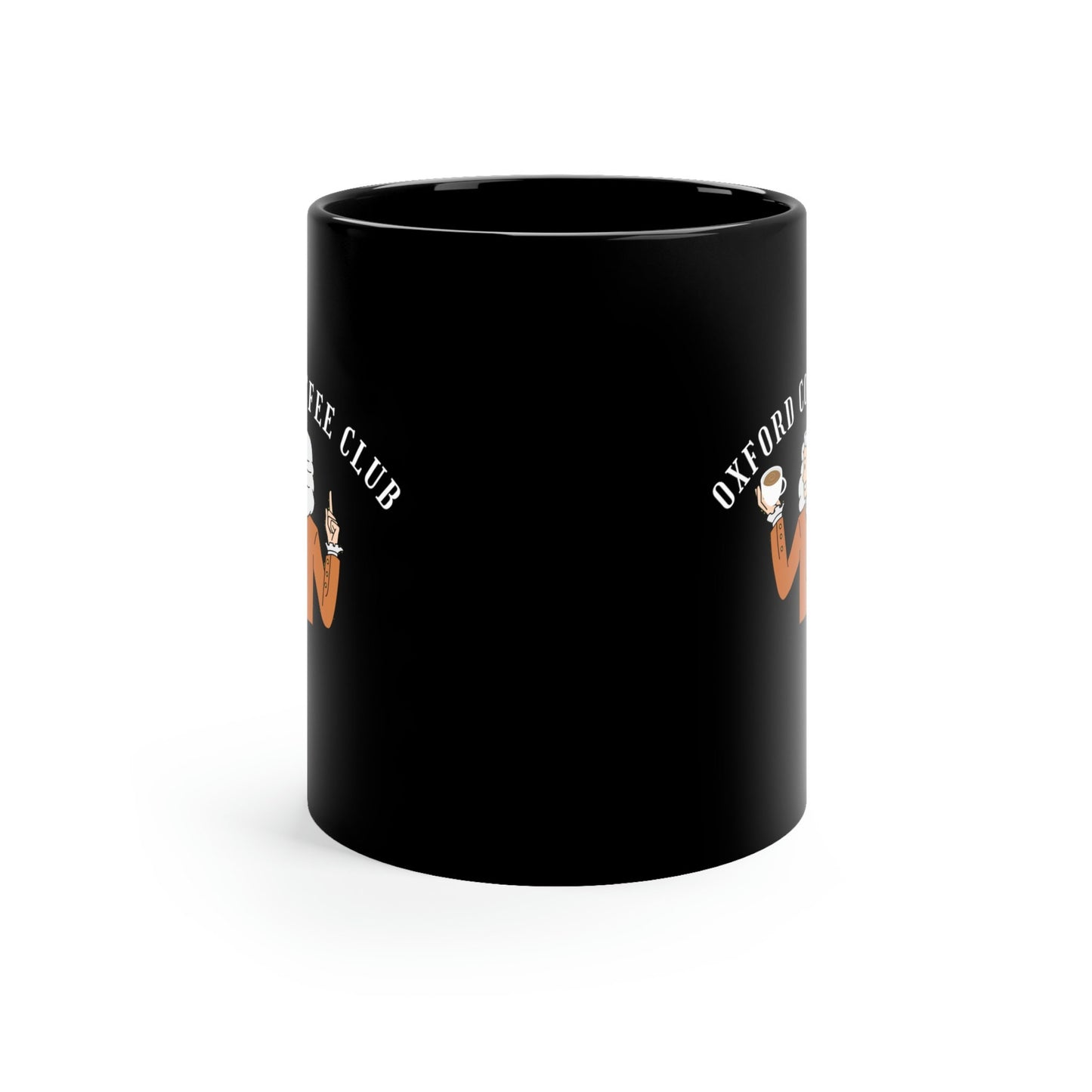 Oxford Coffee Club, Isaac Newton, Science Enlightenment, 11oz Black Mug