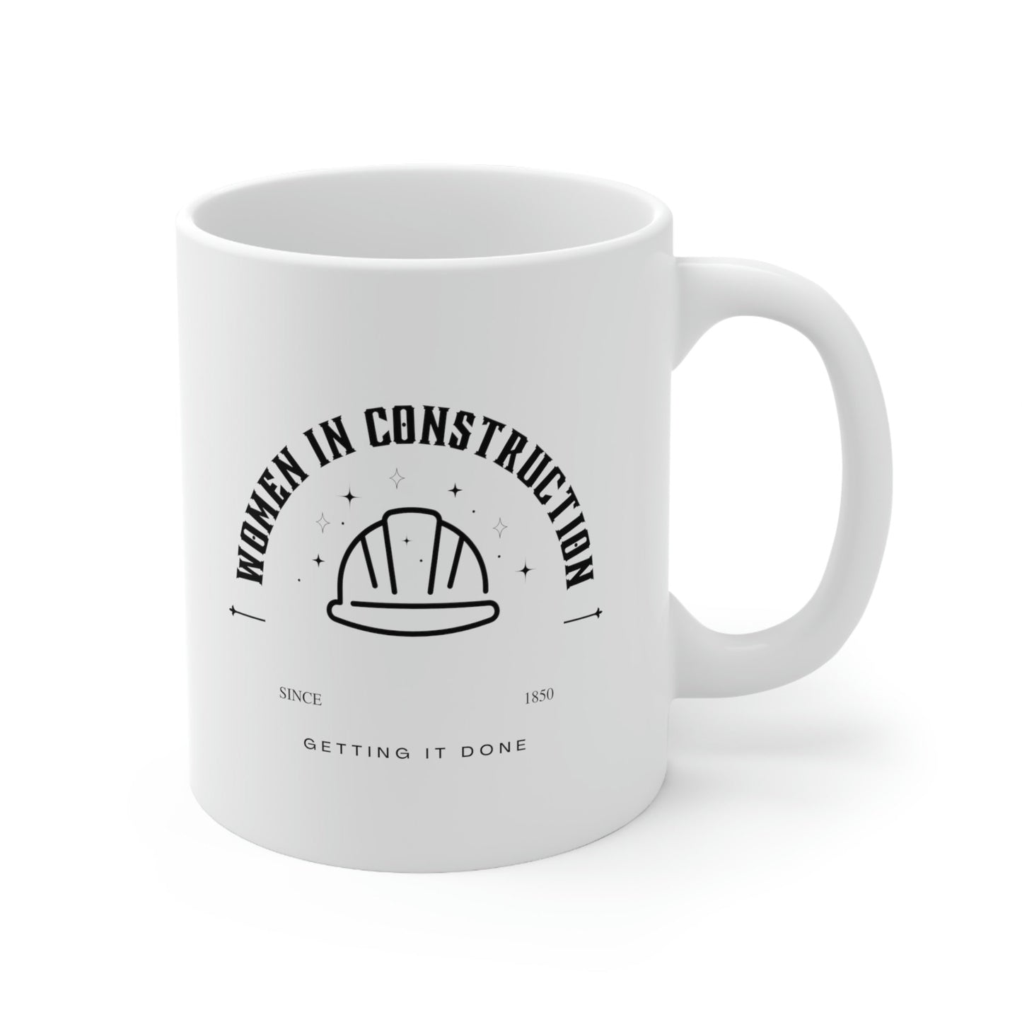 Women In Construction Hardhat Female Builder Ceramic Mug 11oz