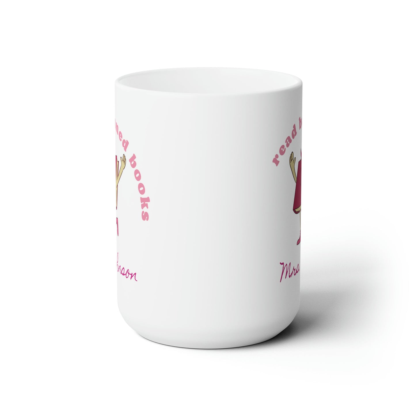 Read Banned Books, Custom, Personalized, Cute Retro Book Ceramic Mug 15oz