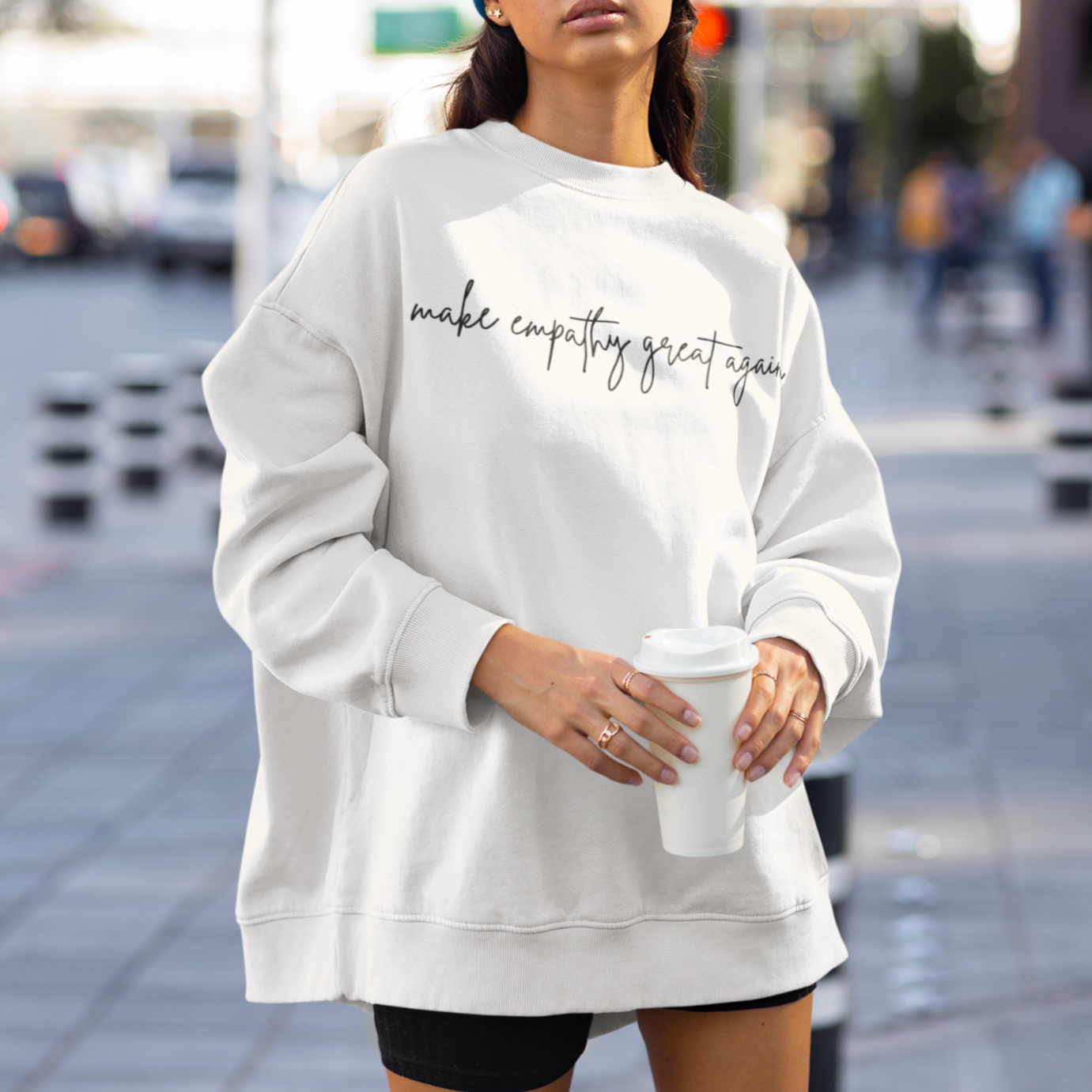 Make Empathy Great Again Unisex Organic Sweatshirt